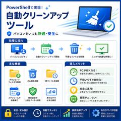 PC容量を自動整理するクリーンアップツール