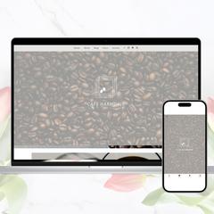 Cafeのホームページ（使用ツール：WordPress）