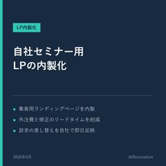 自社セミナー用LPの内製化