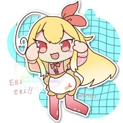 自主製作　エビフライイメージの女の子