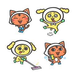 キャラデザ『ねこ先輩、ぴかりぃぬ』