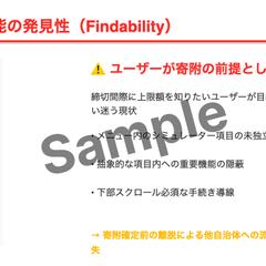 AIエージェントによるUX診断レポート（課題抽出の例）