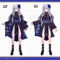 Vtuber セカイ逢花様 モデリング制作