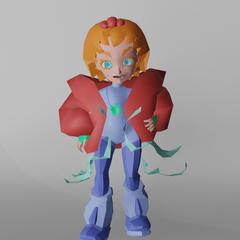ゲーム向けローポリキャラクターモデル