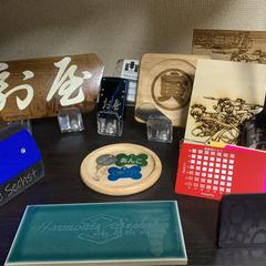 レーザー刻印　展示物＆テスト物　1