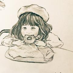 お子様の似顔絵