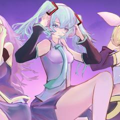 初音ミク、ルカ、リン　FA