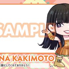 アイドルグループ 卒業メッセージカードイラスト・デザイン制作