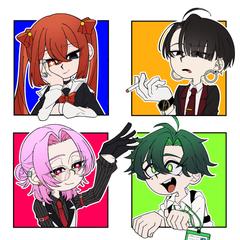 TRPGカートゥーン集合イラスト