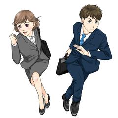 就活生向けチラシ用イラスト
