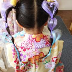 七五三　3歳ヘア