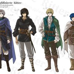 自主制作／オリジナル作品『騎士失格の六人』キャラデザ