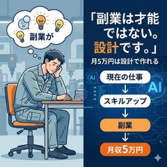 副業は才能ではなく設計です