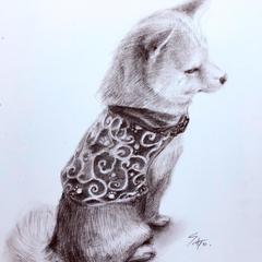 ペットの肖像画（アナログ）