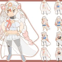RPG風　ゲーム　擬人化　キャラクターデザイン　