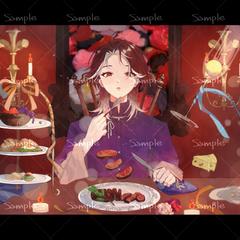 晩餐歌　歌ってみた用の一枚絵