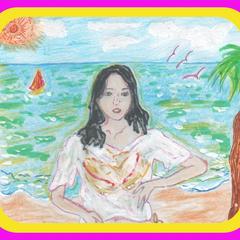 若い女性のほほ笑み