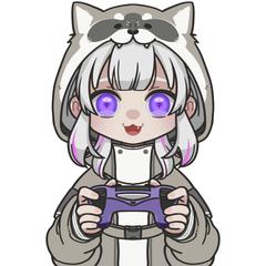 【Live2D用】ラクーンのフードを着た女の子
