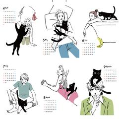 with KURONEKO カレンダー