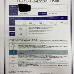 CASEC英語テスト結果