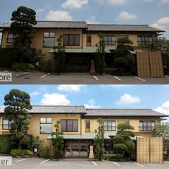 建築写真の修正