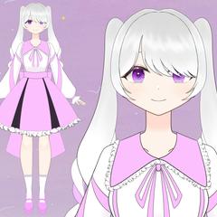 女性Vtuberモデル用立ち絵