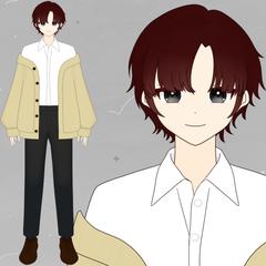 男性Vtuberモデル用立ち絵