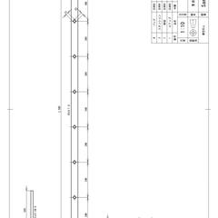 垂直梯子製作図サンプル2