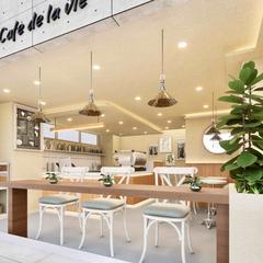 カフェ空間の3Dビジュアル提案