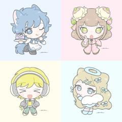 ミニキャライラスト( オリジナルキャラクター )