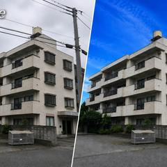 【Before/After】賃貸マンション外観写真事例