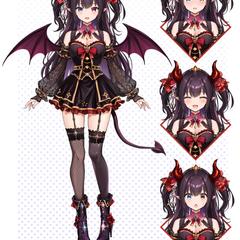 Vtuber用モデルサンプル＋表情差分