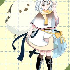 シマエナガの擬人化