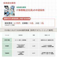 中途採用・採用代行実績｜dodaダイレクト運用で応募獲得