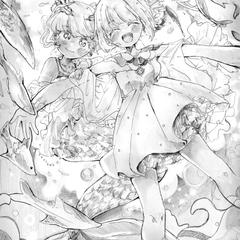 モノクロ絵(アナログペン画・デジタル加工)　サンプル