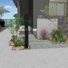 新築建物の外構プランをご依頼いただきました