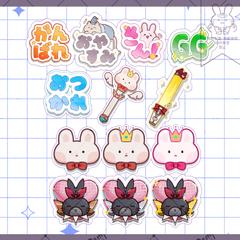 文字スタンプ・バッジの見本