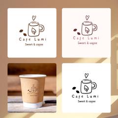 架空カフェのロゴデザイン制作（練習作品）