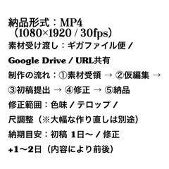 納品形式：MP4（1080×1920 / 30fps）