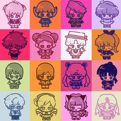 レトロなミニキャライラストサンプル