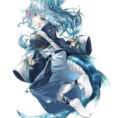 龍の女の子　キャラデザ立ち絵