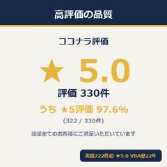 高評価の品質（★5.0）