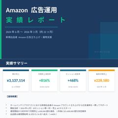 Amazon広告運用｜売上816%成長実績