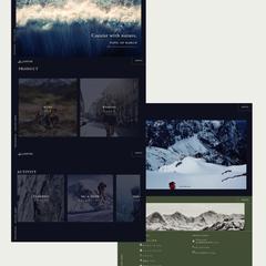 アウトドアブランドのブランドサイト