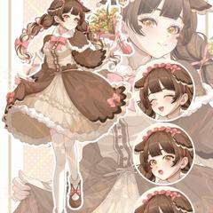 キャラクターデザインと立ち絵の制作(ココナラでのご依頼)