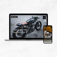 Rgarage様のコーポレートサイト