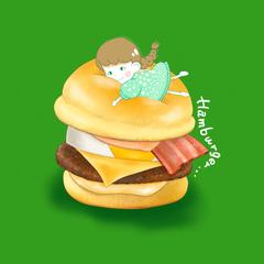ハンバーガー女子