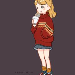 ニット女子