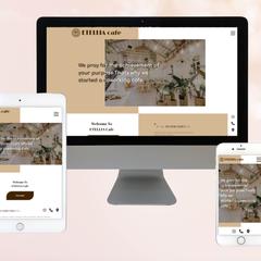 習作：架空のカフェサイトのコーディング