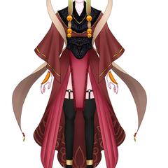 Live2Dモデリング用のパーツ分けしたイラストです。